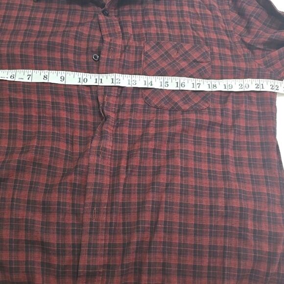 Vince Plaid Mens Shirt L - Picture 4 of 8